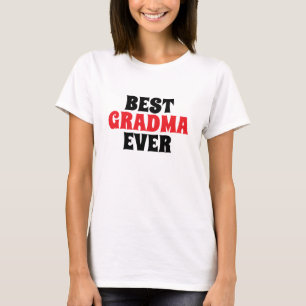 Bästa farmor någonsin elegant svart och vit t shirt