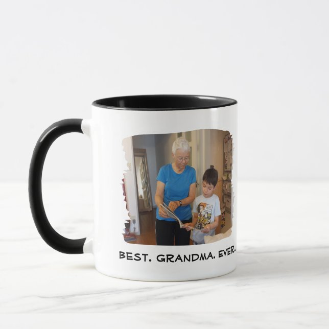 Bästa farmor någonsin Nana Grandparent Anpassnings Mugg (Vänster)