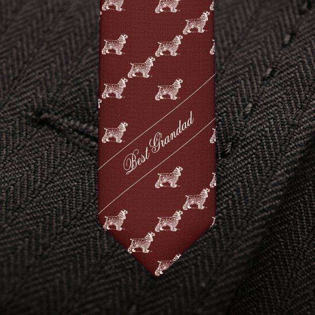 Bästa farmors hund burgundy Neck Tie Slips (Skapare uppladdad)