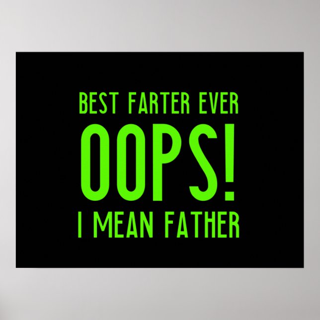 Bästa farsot, rolig fars dag-gåva till pappa fa poster (Framsidan)