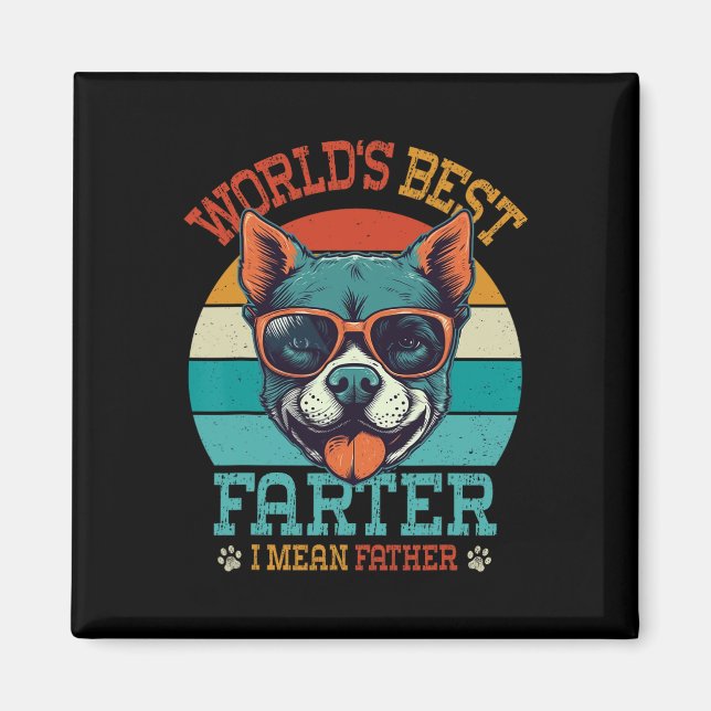 Bästa Farter I Elak Far Bästa Pappa någonsin Coola Magnet (Framsidan)