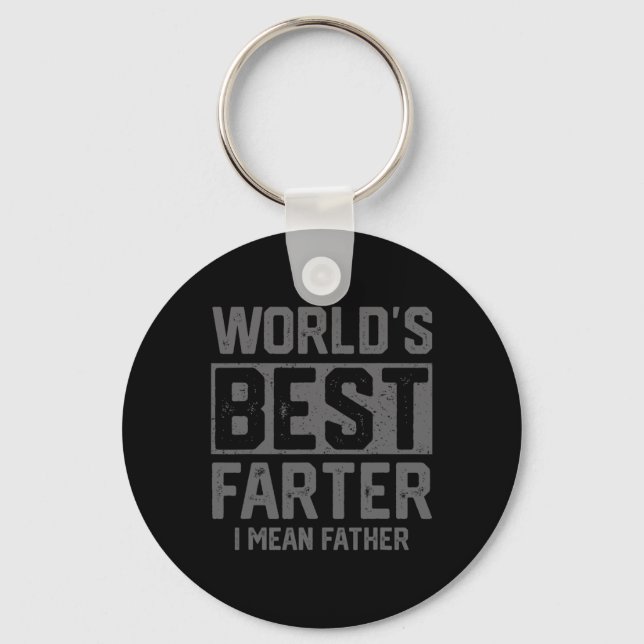 Bästa Farter I Elak Far Manar Fars dag för Pappa Nyckelring (Framsida)