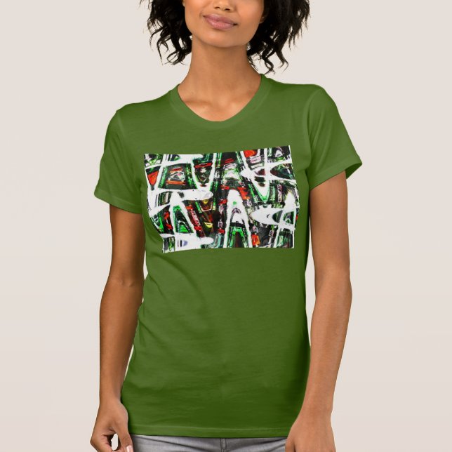 Bästa fartyg- och haj" kvinna konst tee shirt (Framsida)