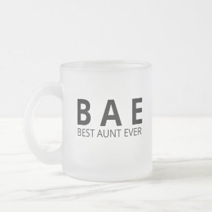 Bästa Faster Någonsin Mugg, BAE Faster Mugg, Faste Frostad Glasmugg