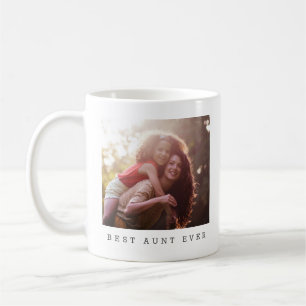 Bästa faster någonsin Personlig foto present gåva Kaffemugg