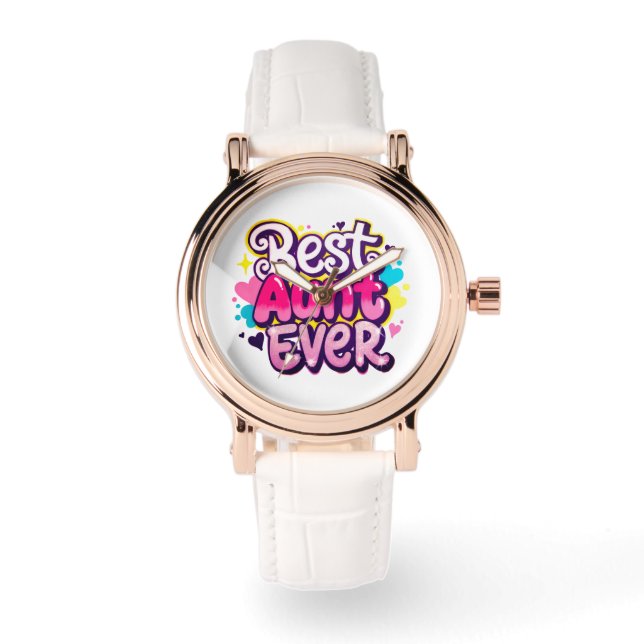 Bästa faster någonsin (stil 7) armbandsur (Framsida)