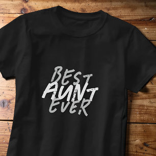 Bästa fastern någonsin Modern svart-vit grunge T Shirt