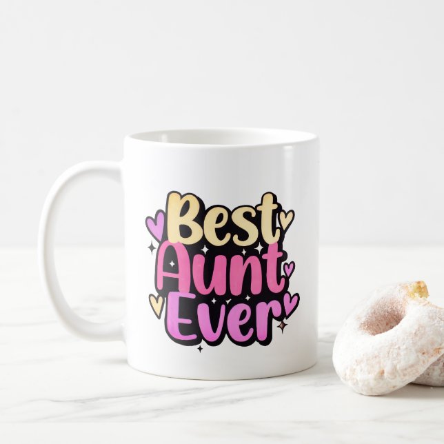 Bästa fastern någonsin (stil 10) kaffemugg (Med munk)
