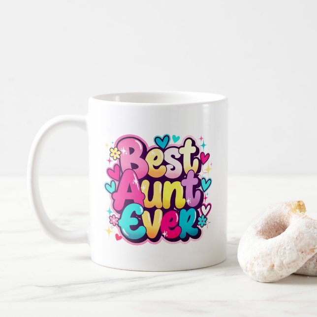 Bästa fastern någonsin (stil 4) kaffemugg (Med munk)