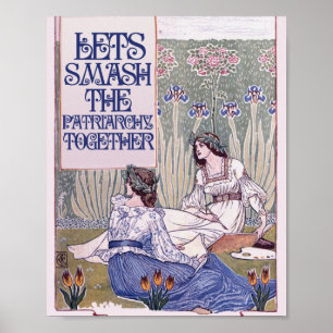 Bästa feministiska vän Låt oss krossa patriarkin Poster