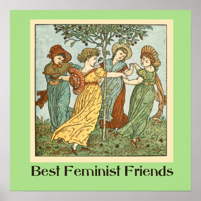 Bästa feministiska vänner poster (Framsidan)