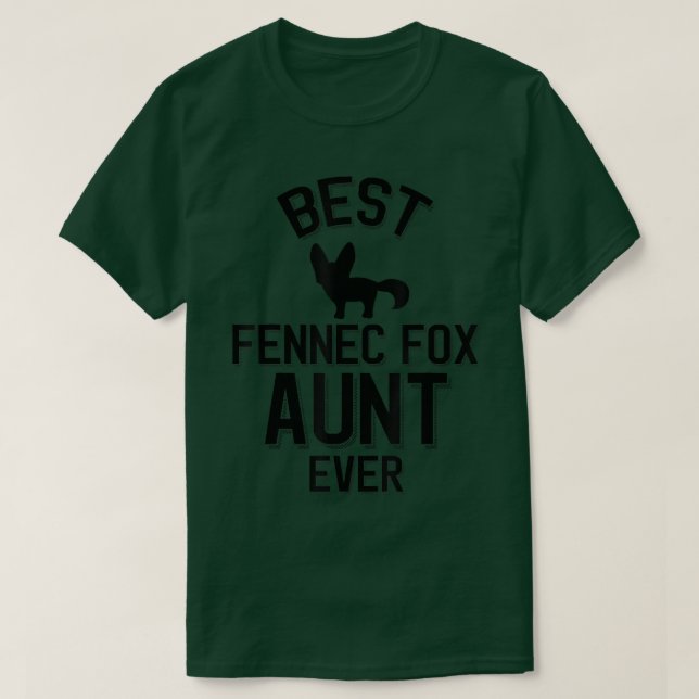 Bästa Fennec för Moster någonsin T Shirt (Design framsida)