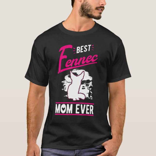 Bästa Fennec-Mamma Genom Tiderna T Shirt (Framsida)