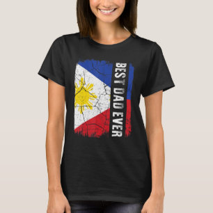 Bästa filippinska pappa någonsin Filippinerna Flag T Shirt