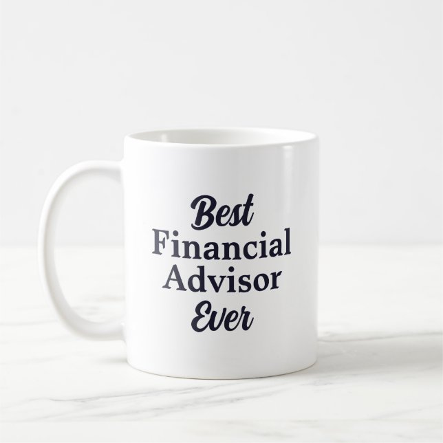 Bästa finansrådgivare någonsin-mugg med definition kaffemugg (Vänster)