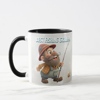 Bästa Fiskande Farfar - Glad Fars Dag Design Mugg