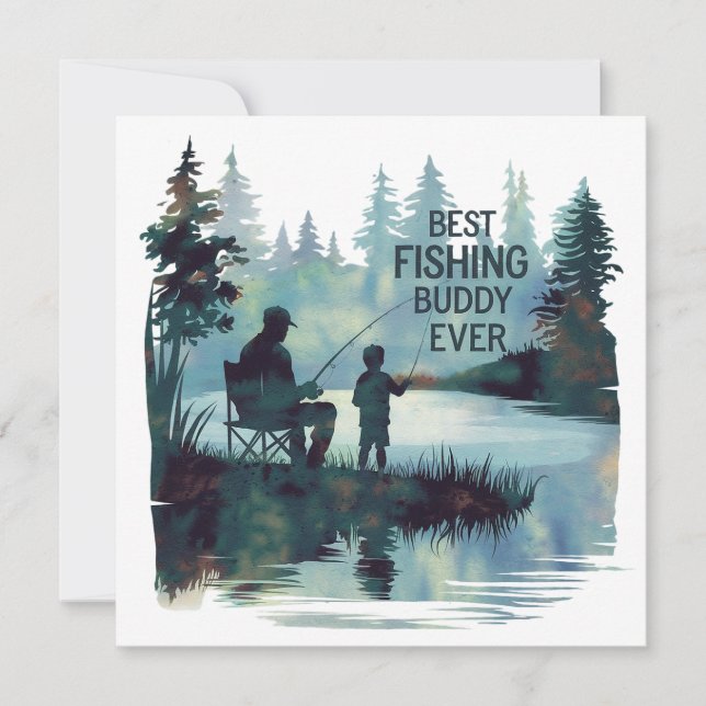 Bästa fiskar-kompis julkort (Framsida)