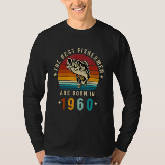 Bästa fiskare föds 1960 Vintage Fiske 62 T Shirt