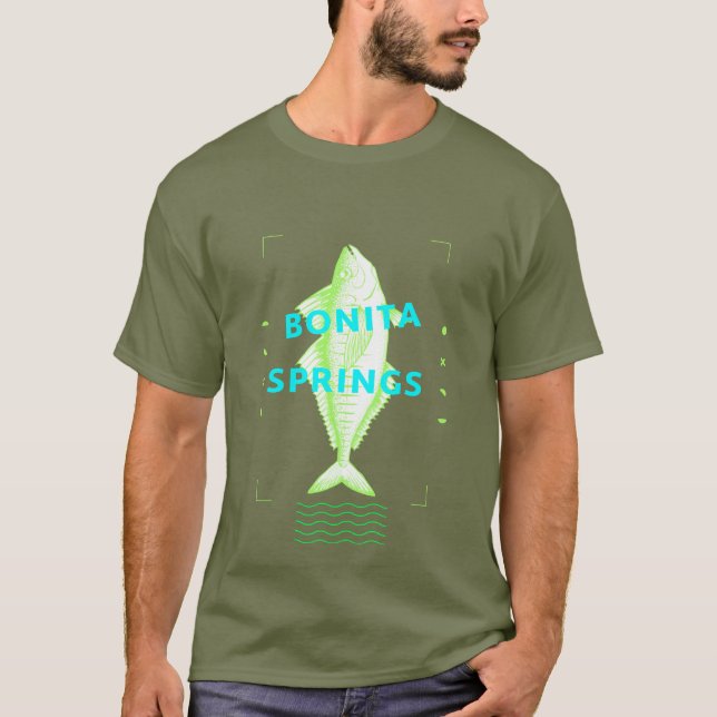 Bästa fiske i Bonita springs T Shirt (Framsida)