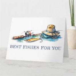 Bästa fisken för dig som fiskar på födelsedagen kort