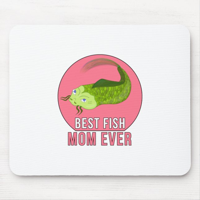 Bästa fisken Mamma någonsin Musmatta (Framsidan)
