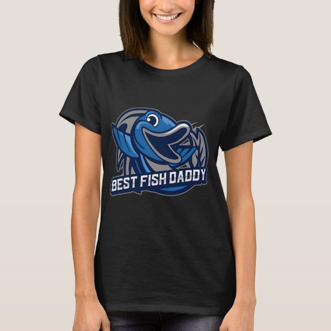 Bästa Fiskpappa T Shirt (Framsida)