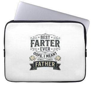 Bästa fjärtaren någonsin Rolig fader skjortdesign_ Laptop Fodral