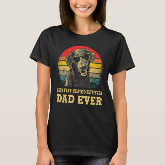 Bästa Flat Coated Retriever Pappa Någonsin Hund Re T Shirt