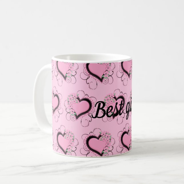 Bästa flicka kaffemugg (Framsida vänster)