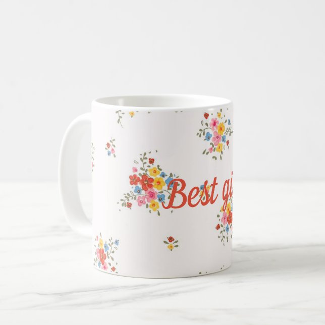 Bästa flicka kaffemugg (Framsida vänster)