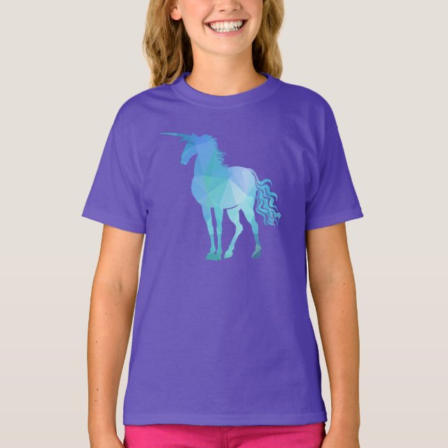 Bästa flicka moderna Unicorn T-shirt (Framsida)