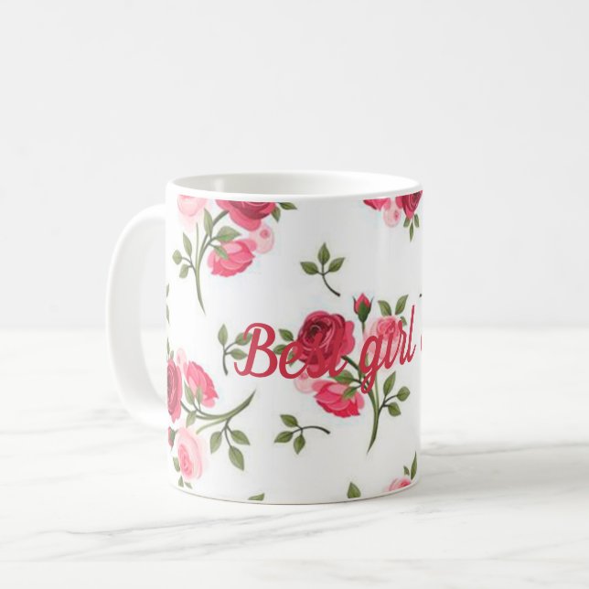 Bästa flicka någonsin kaffemugg (Framsida vänster)