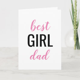 Bästa flickan Pappa Fars dag Kort