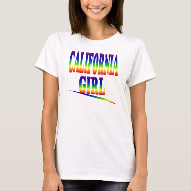 BÄSTA FLICKASPAGETTI FÖR DAMER KALIFORNIEN T-SHIRT (Framsida)