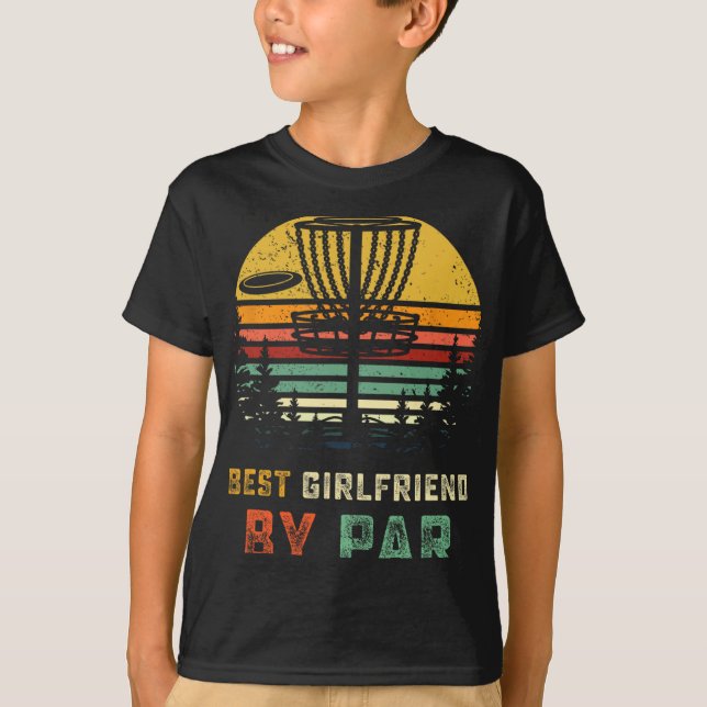 Bästa Flickvän Disc Golf Gf Frisbees Disk Golfer T Shirt (Framsida)