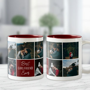 Bästa flickvän någonsin Personlig Fotokaffe Mugg