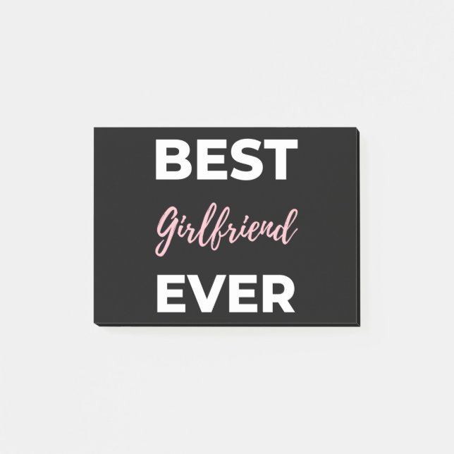 Bästa flickvän någonsin post-it block (Framsida)