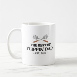 Bästa Flippande Pappa Stekspade Rolig Retro Kaffemugg