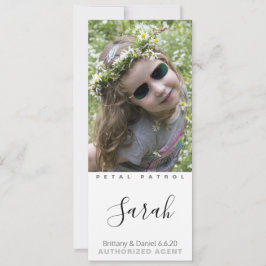 Bästa Flower Girl någonsin-fotokort Spara Datumet