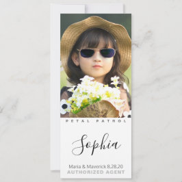 Bästa Flower Girl någonsin-fotokort Spara Datumet