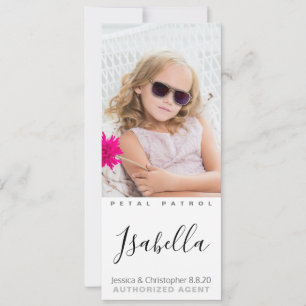 Bästa Flower Girl någonsin-fotokort Spara Datumet