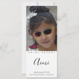 Bästa Flower Girl någonsin-fotokort Spara Datumet