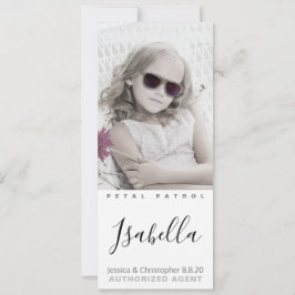 Bästa Flower Girl någonsin-fotokort Spara Datumet