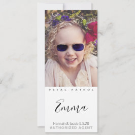 Bästa Flower Girl någonsin-fotokort Spara Datumet