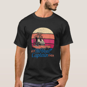 Bästa flygbåtkapten Aldrida Everglades Vinta T Shirt