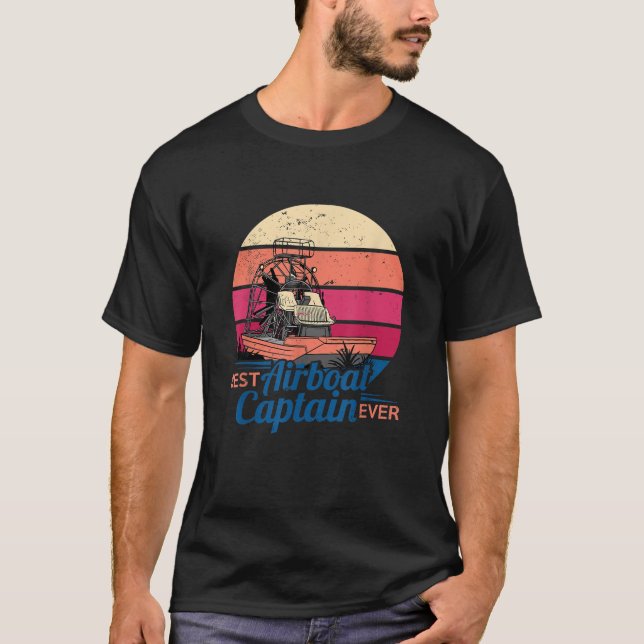 Bästa flygbåtkapten Aldrida Everglades Vinta T Shirt (Framsida)