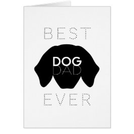 Bästa födelsekort för Hund någonsin, svart Hund Hälsningskort