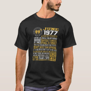 Bästa födseln juni 1977 Gemini Zodiac Signs 44th B T Shirt