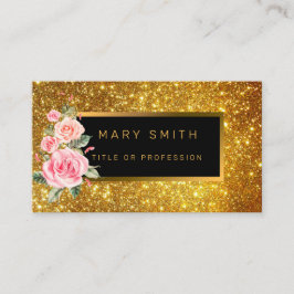 Bästa folkgruppen Guld Glitter Visitkort