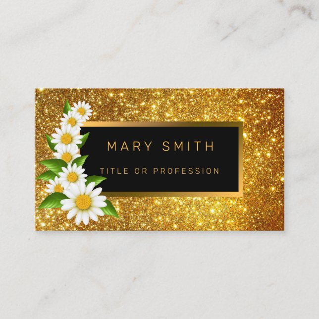 Bästa folkgruppen Guld Glitter Visitkort (Framsida)